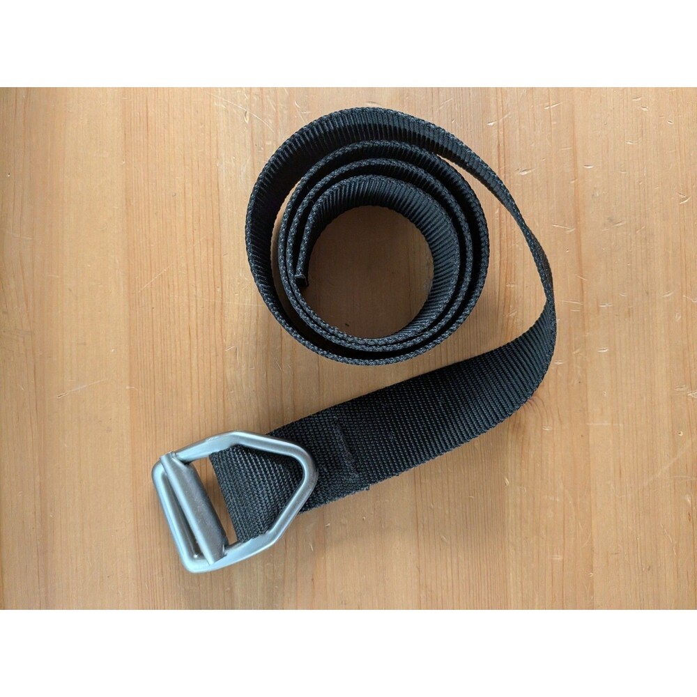 Bison Last Chance Light Duty Belt Dark Gray Nylon Aluminum 1.5” Wide 44” Long